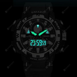 Smael Men'S Fashion Creative Large Dial Noctilucent Analog-Digital Sport Watch