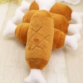 Plush Drumstick Sound Toy for Raising Dogs