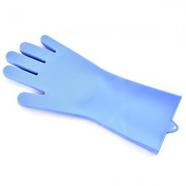Thickening 270g Silicone Dishwashing Gloves Kitchen Cleaning Gloves Dishwashing Brush Housework Gloves Non-slip Insulation
