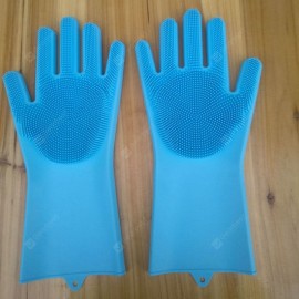 Silicone Dishwashing Gloves Kitchen Housework Gloves Anti-scalding Cleaning Gloves Household Kitchen Silicone Dishwashing Gloves