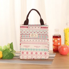 Portable Insulation Lunch Bag Waterproof Canvas Bag