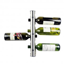 Stainless Steel 8-hole Wall Mounted Wine Rack Holder