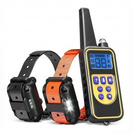 Shock Training Collar Electronic Remote Control Waterproof 875 Yards 2 Dogs