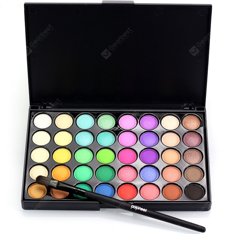 POPFEEL 40 Color Eyeshadow Eye Shadow Brush Set