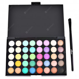 Popfeel 40 Color Pearly Matte Nude Eye Shadow with Brush