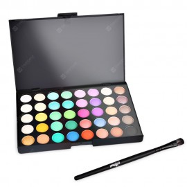 Popfeel 40 Color Pearly Matte Nude Eye Shadow with Brush