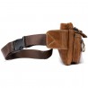 MVA 8953 Men's First Layer Leather Multifunction Chest Horizontal Waist Cap Casual Sports Crossbody Bag