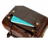 Vintage men's Cow Leather Briefcase Laptop Briefcase