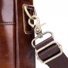 BULLCAPTAIN Men's Messenger Bag Leather Multifunction Portable Briefcase