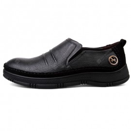 Men Leisure Comfortable Slip-on Casual Leather Shoes