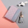 The Ms Short Paragraph Wallet Stitching Hit Wallets Tassel Zipper Many Card Bit Small Change Package