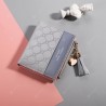 The Ms Short Paragraph Wallet Stitching Hit Wallets Tassel Zipper Many Card Bit Small Change Package