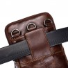 Genuine Leather Men's Waist Packs Phone Pouch Bags
