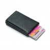 Aluminum Alloy Automatic Elastic Card Package PU Wallet