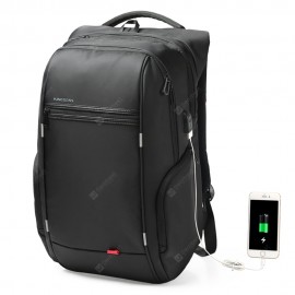 Kingsons KS3140W USB Charge Computer Backpacks Anti-Theft Waterproof Bags Fo Men
