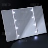 Portable Touch Screen Folding Toilet Lighted Makeup Mirror