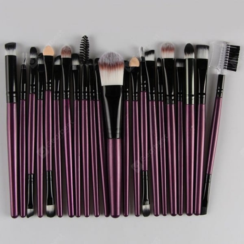 22 Pcs Nylon Eye Lip Makeup Brushes Set