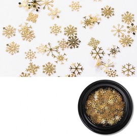 Jewelry Snowflake Sequin Nail Sticker 100pcs