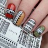 Self-adhesive Hollowed-out Lace Nail Stickers Decals