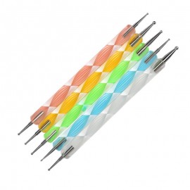 Manicure Point Drill Tools Brushes Tweezers Pen Set