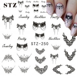 Necklace Jewelry Manicure Tools Nail Sticker Labels
