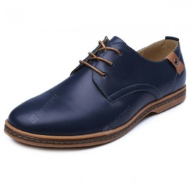 Men Breathable Flat Casual Leather Shoes