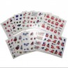 50PCS Different Styles Fashion Flowers Pattern Nail Water Transfer Stickers