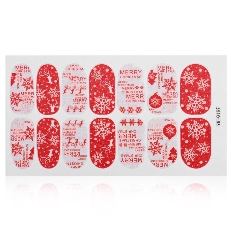 12 Color 3D Stereo Christmas Manicure Jewelry Decal Nail Sticker