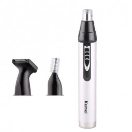 Kemei 3 in 1 Nose /Ear /Eyebrow Hair Trimmer Shaving And Hair Removal Tool