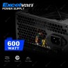 Excelvan 600-Watt ATX Computer Power Supply Desktop PC 600W for Intel AMD PC SATA