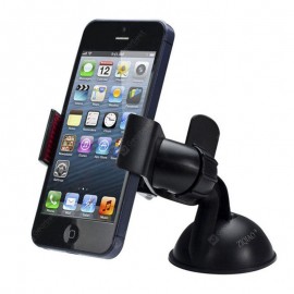 ZIQIAO 360 Degrees Rotation Universal Car Suction Mount Cell Phone / GPS Holder  -  BLACK