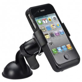 ZIQIAO 360 Degrees Rotation Universal Car Suction Mount Cell Phone / GPS Holder  -  BLACK