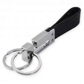 HL481 Quick-release Zinc Alloy + PU Leather Key Chain