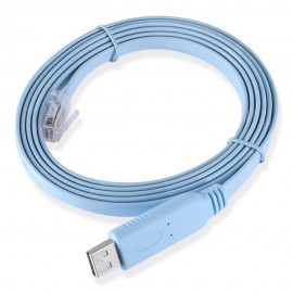 6 Feet USB to RJ45 Serial Console Port Cable with FTDI Chip