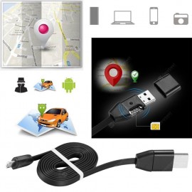 Intelligent Tracker Mini GPS Positioning USB Wire Fast Charging Data Cable 1M