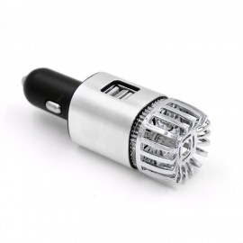JO - 6291 Car Air Purifier Car Charger 2 in 1 Ionic Air Cleaner Ionizer