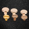 10sets Solid Brass Button Stud Screw Nail Screwback for Leather Rivet Belt DIY 6.5mm