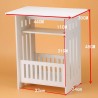 White WPC board Storage Cabinet Shelf waterproof mildew proof