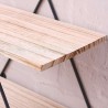 New Retro Industrial Style Rhombus Wood Metal Wall Shelf Rack Storage Home Decor