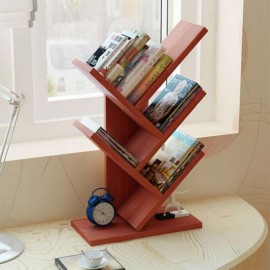 Tree Shape Simple Household Mini Book Shelf Students Office Creative Table Rack