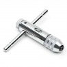 Adjustable M3-M8 Steel T-Handle Ratchet Wrench Tapping Threading Tool with Sliver Hand Screw Tap