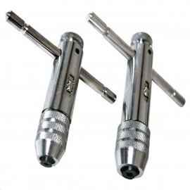 Ratchet Tap Wrench 2pc Set Reversible Tap and Die M3 - M8 M5 - M12 T Bar