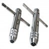 Ratchet Tap Wrench 2pc Set Reversible Tap and Die M3 - M8 M5 - M12 T Bar