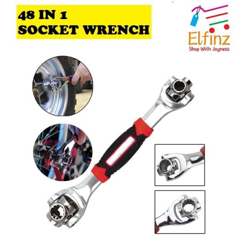 48 In 1 Multipurpose Bolt Wrench 360 Degree Rotation Spanner Universal Wrench