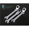 12mm Flexible Head Ratchet Spanner Combination wrench a set of keys gear ring wrench ratchet handle tools  YF066