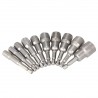 10pcs 6-15mm Pneumatic Strong Power Magnetic Nut Driver Drill Bits Set 65mm 1/4" Hex Shank Metric Socket Wrench Screw