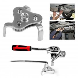 【Restore original price after 3 days RM23.9】Car Truck Adjustable Two Way Oil Filter Key Wrench Tool with 3 Jaw Repair Removal Tool