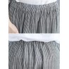Stripe Elastic Waist Pockets Casual Loose Harem Pants