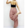 Women Solid Color Loose Wide Leg Yoga Harem Pants