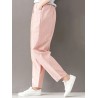 Casual Solid Color Elastic Waist Full Length Women Harem Pants